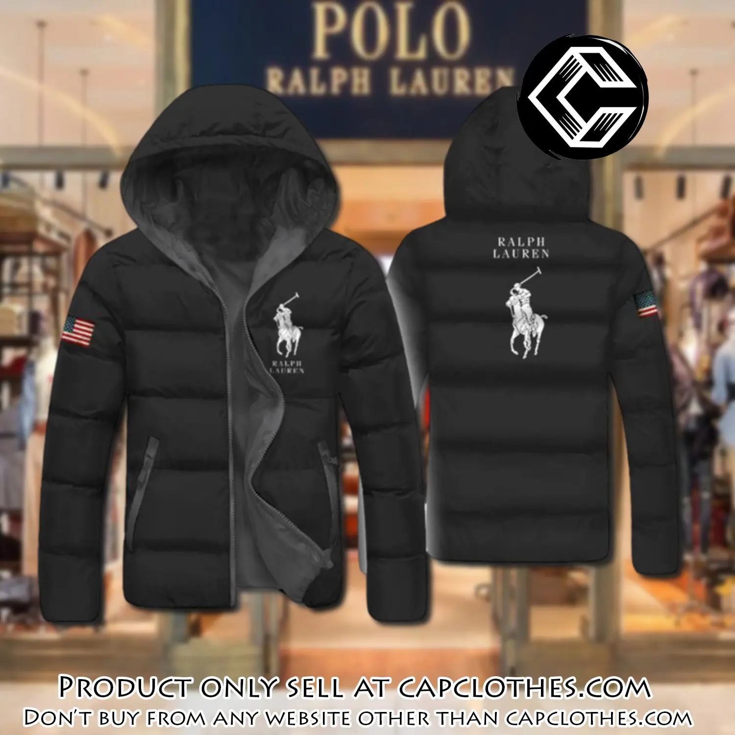 Ralph lauren downfilled coat ultralight down jacket outdoor jacket warm outwear dfj1019 cc0103214